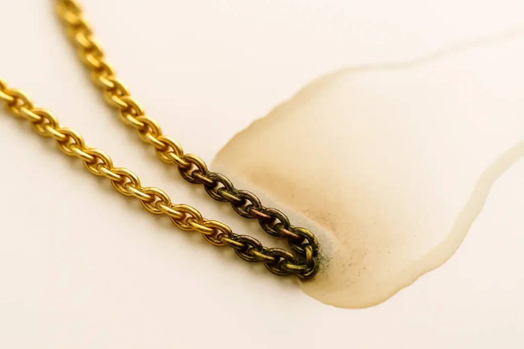 Gold Vinegar Test and Reaction