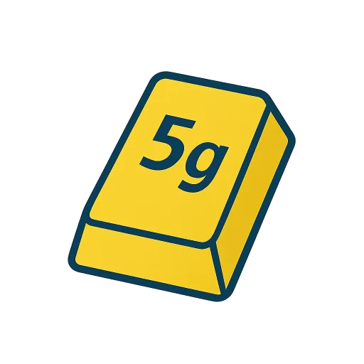 five gram gold bar for sale