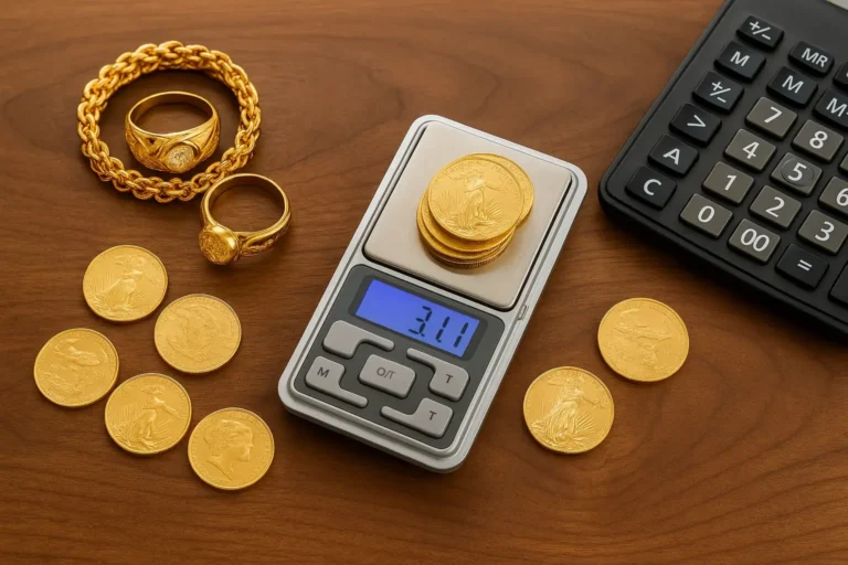 how to weigh gold