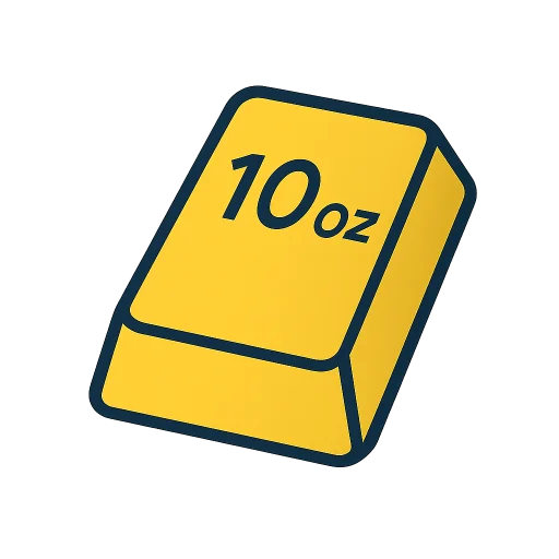 ten ounce gold bar for sale
