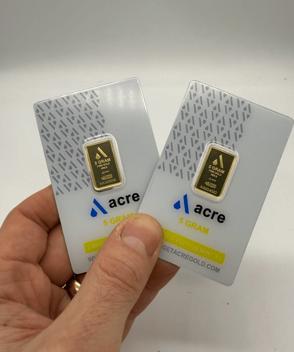 two gold bars sold