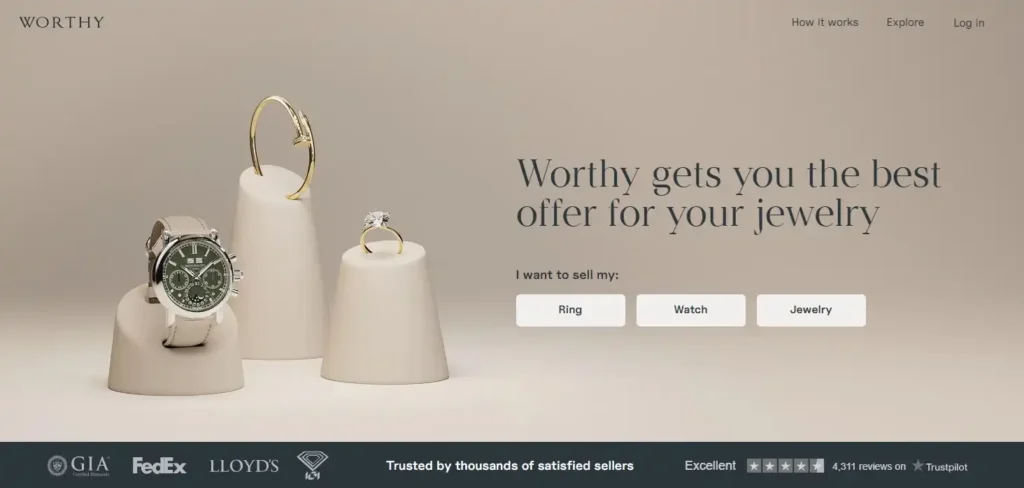 Worthy home page