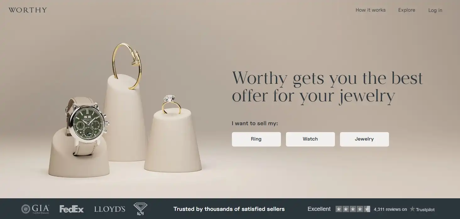 Worthy home page