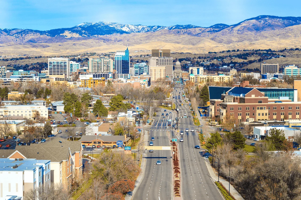 A shot of downtown Boise, ID