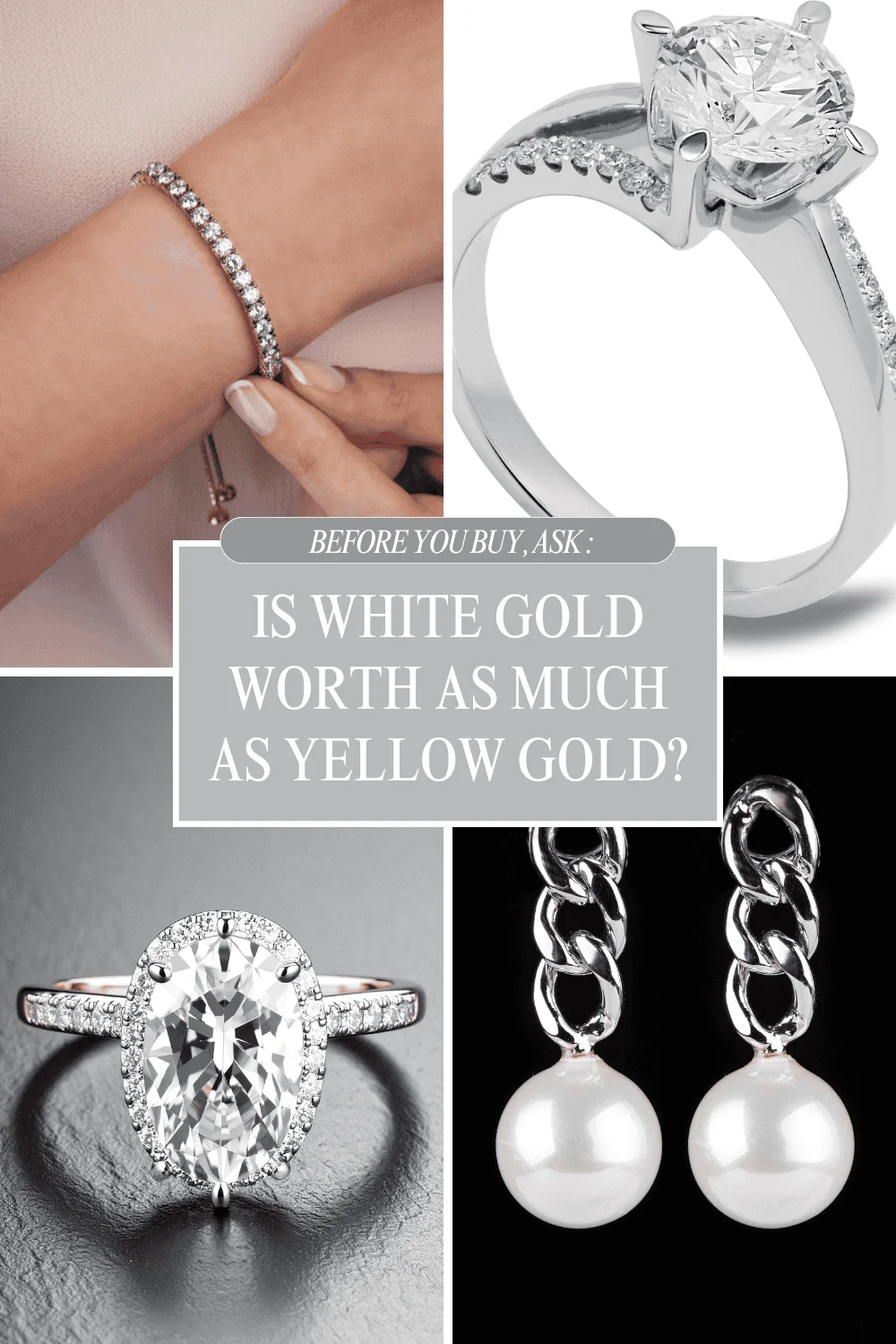 Is white gold worth as much as yellow gold? Find out inside.