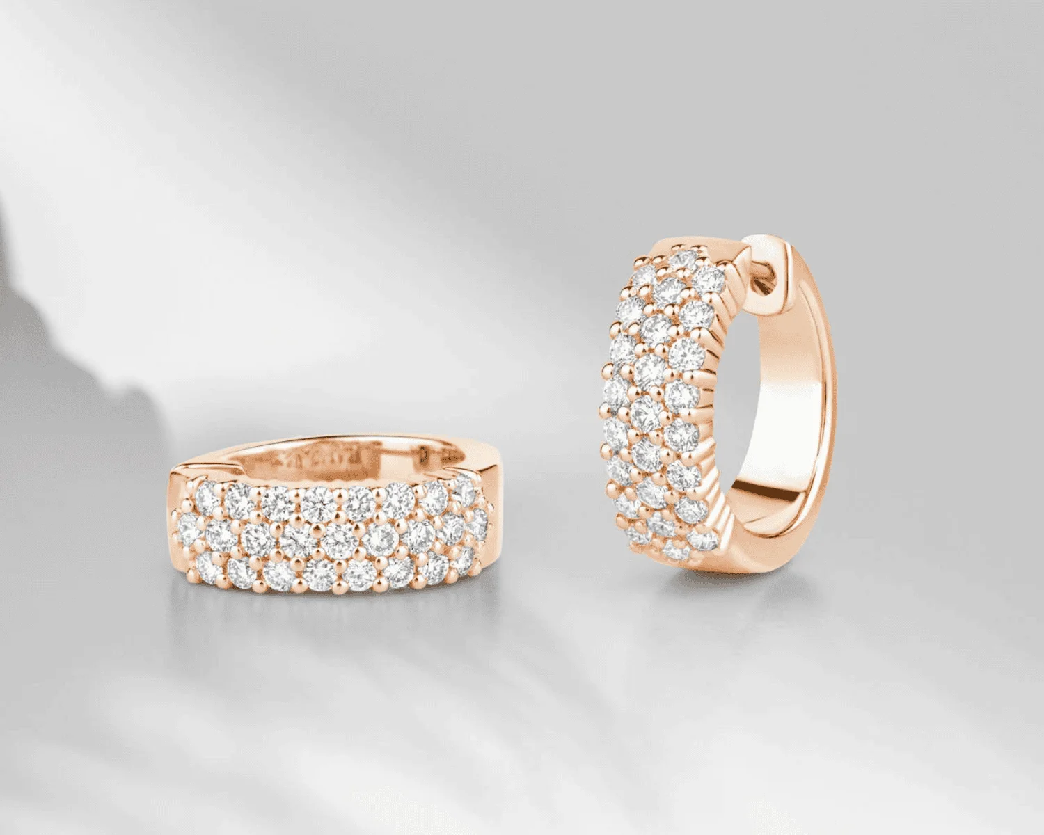 Rose gold earrings