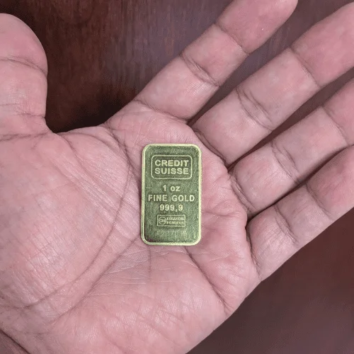 1 oz credit suisse gold bullion bar