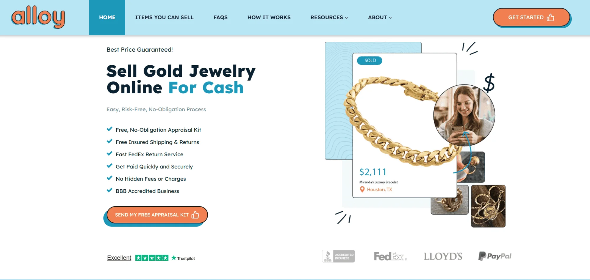 The Alloy Market buys jewelry for its precious metal content
