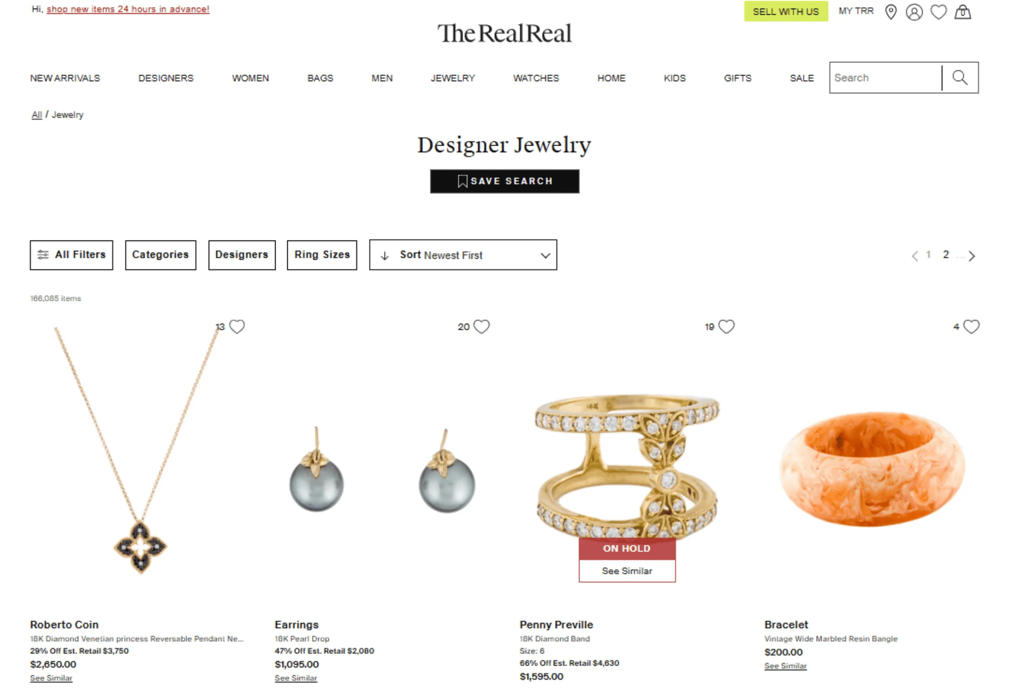 The RealReal consigns fine designer jewelry
