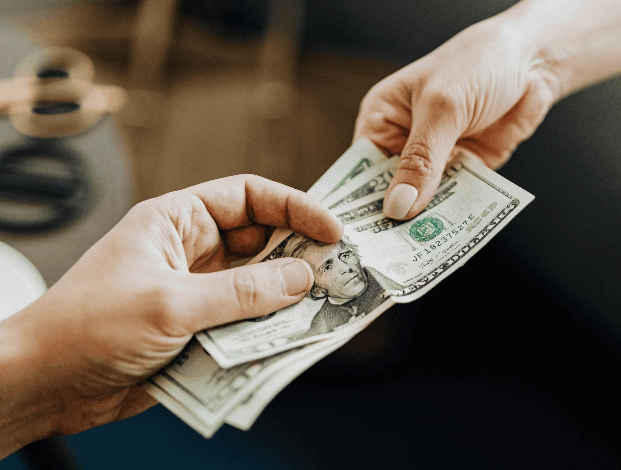 someone pays another person