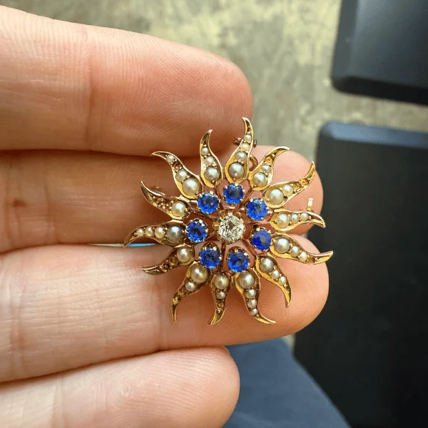 14K gold brooch