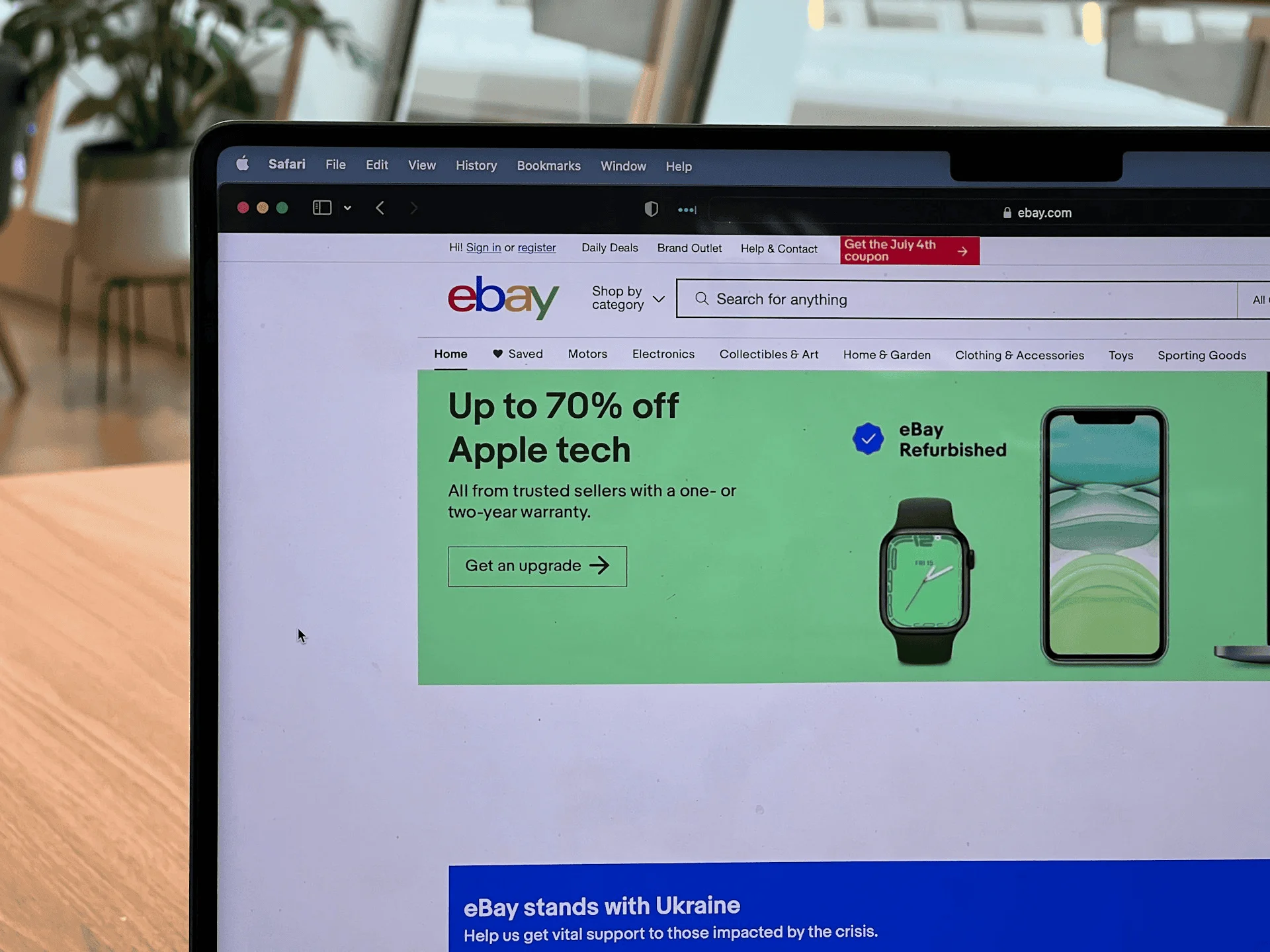 eBay homepage

