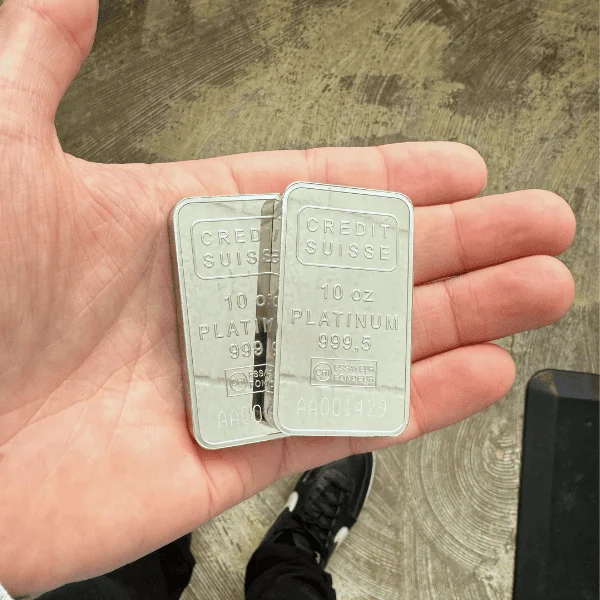 selling two platinum bars