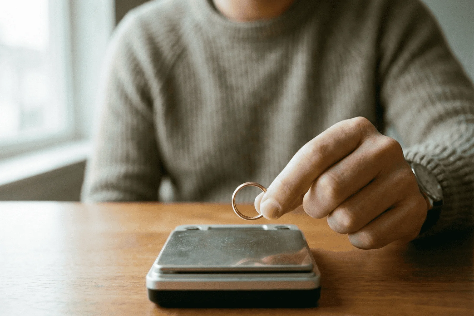 weigh your ring before selling