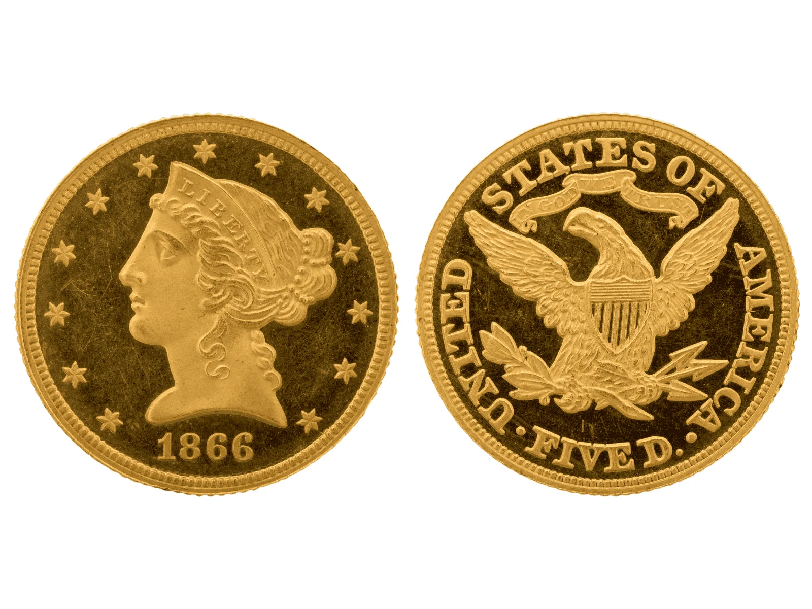 With motto liberty head half eagle