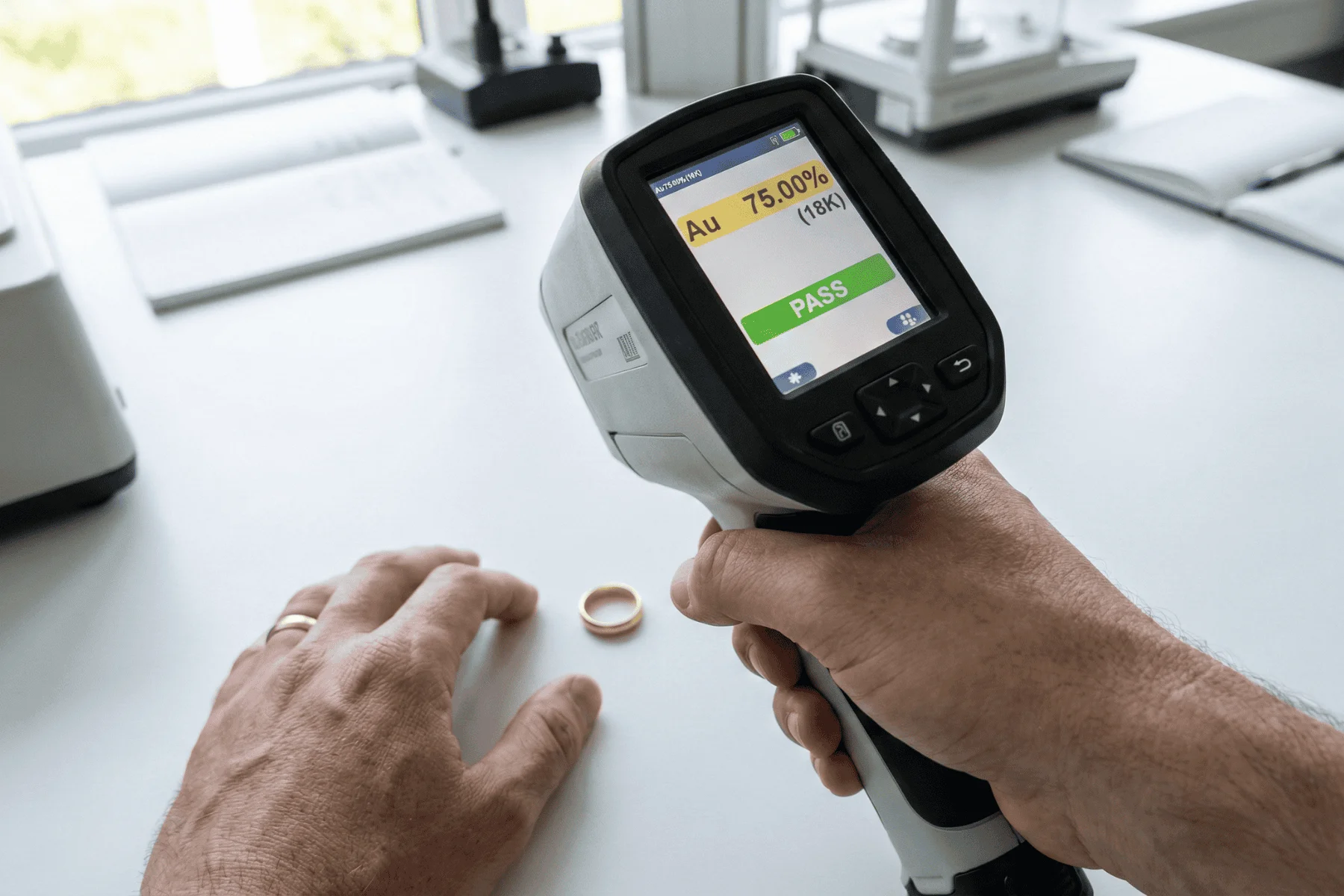 xrf testing a gold ring