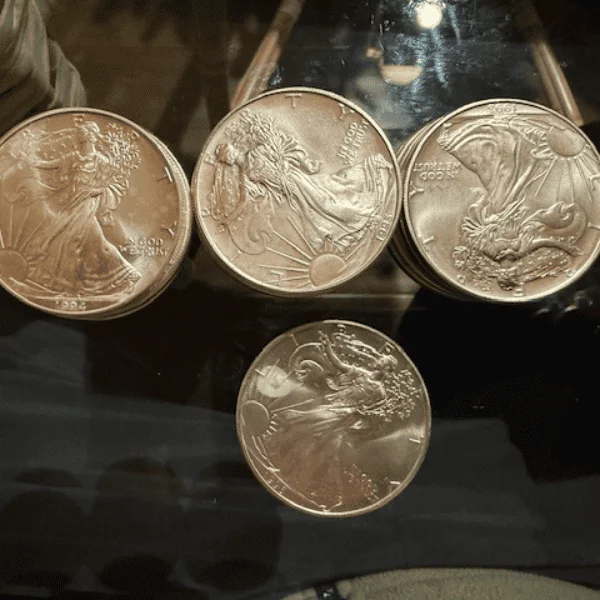 4 1oz fine silver coins