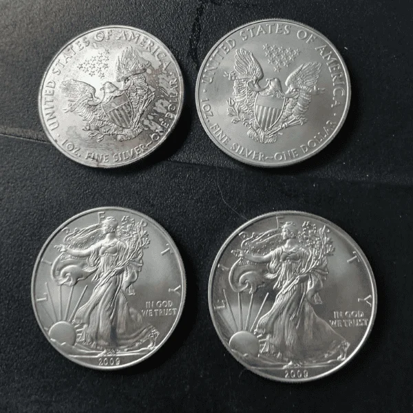 4 1oz silver coins