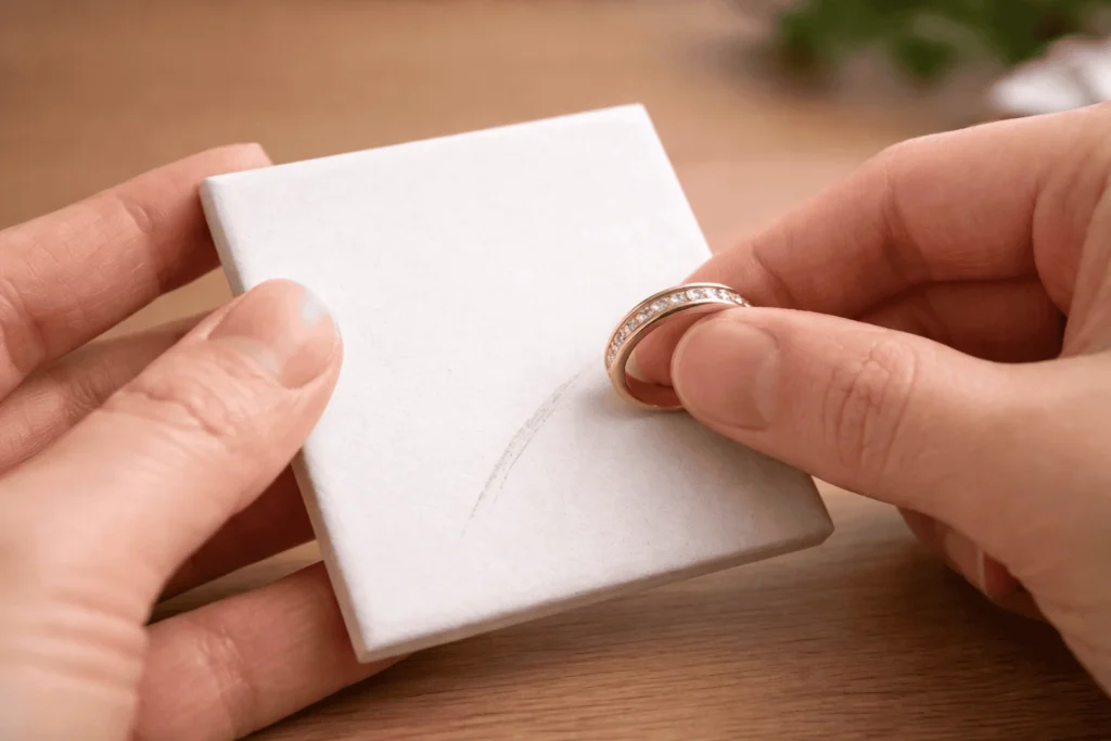 scratch test for gold