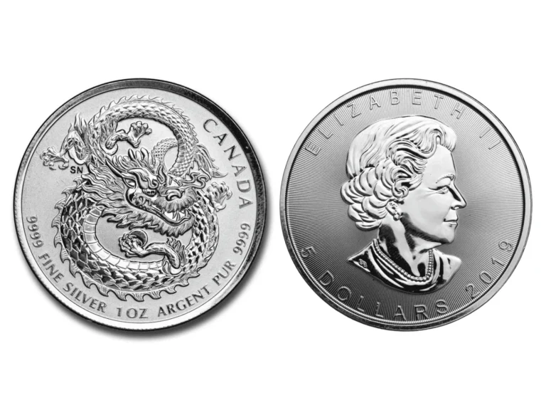 Canadian Lucky Dragon Silver Coin