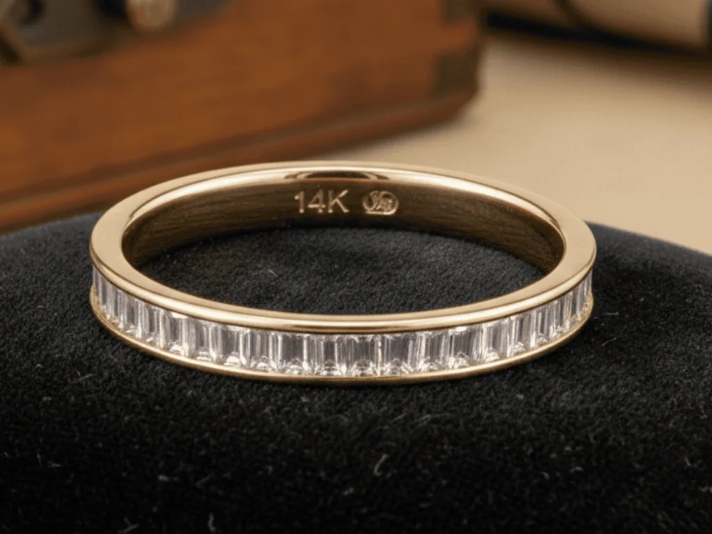 gold stamps and markings