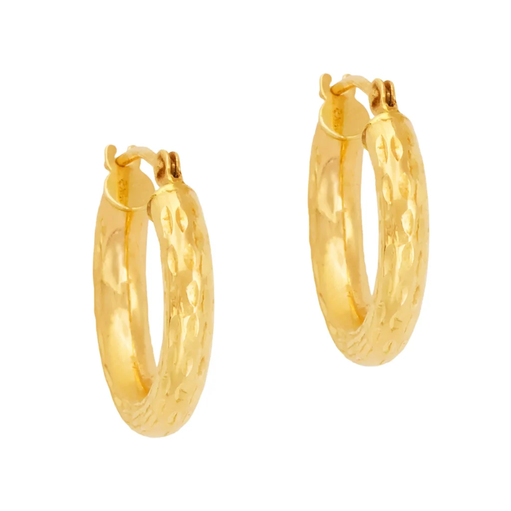 gold earrings