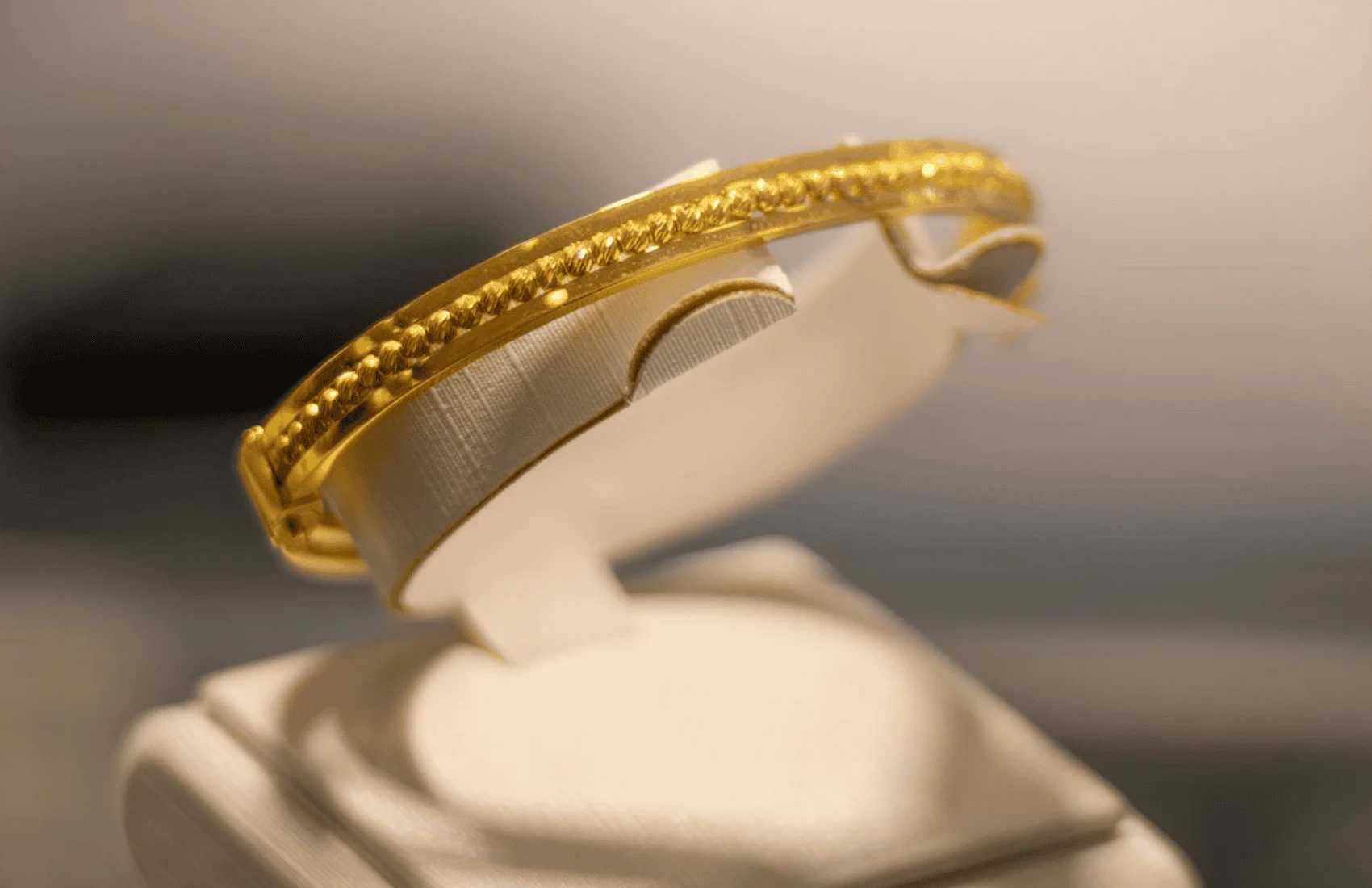 24K gold bangle
