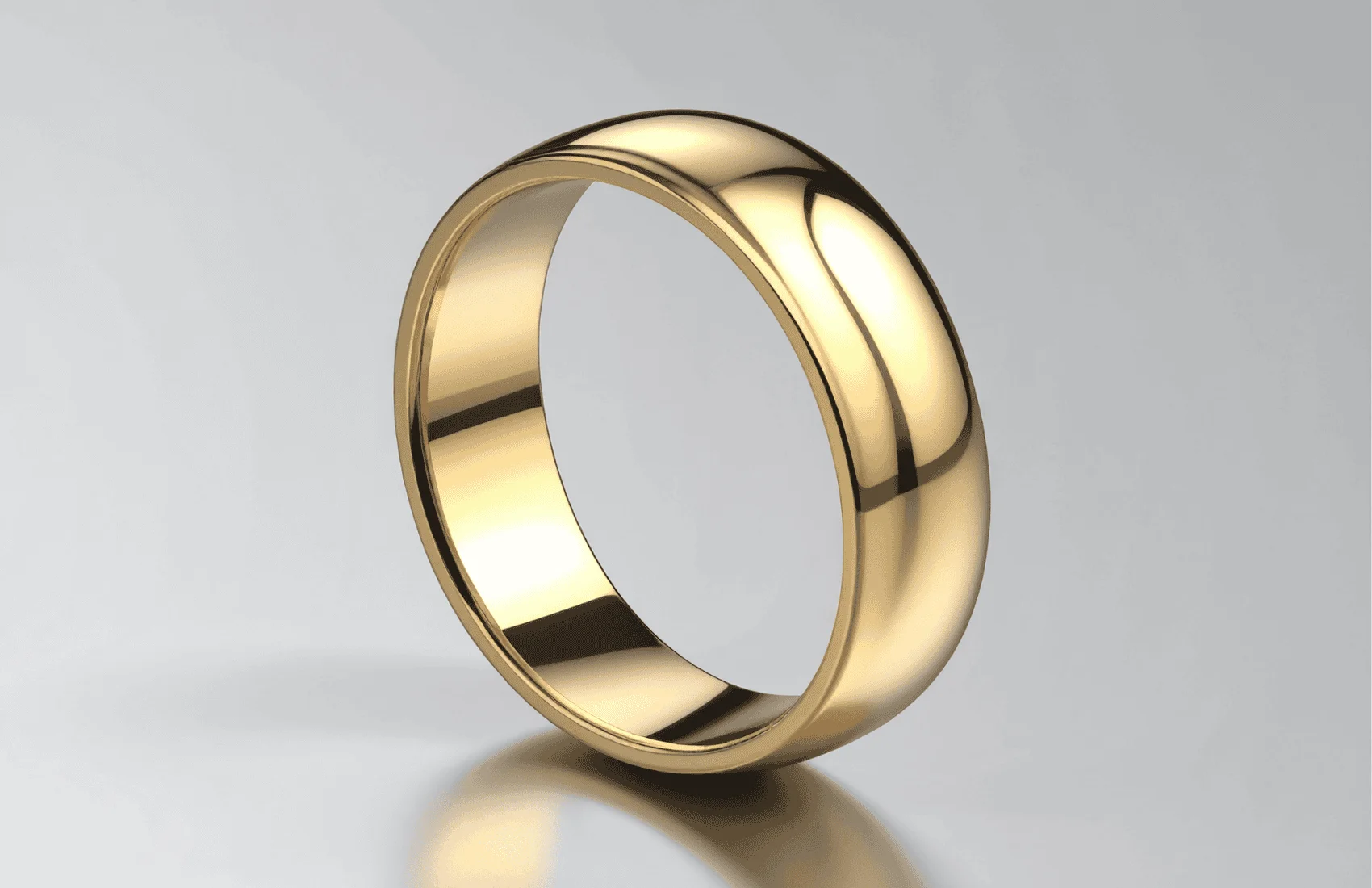 how many grams of gold in a men's ring