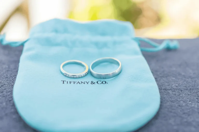 tiffany rings and pouch