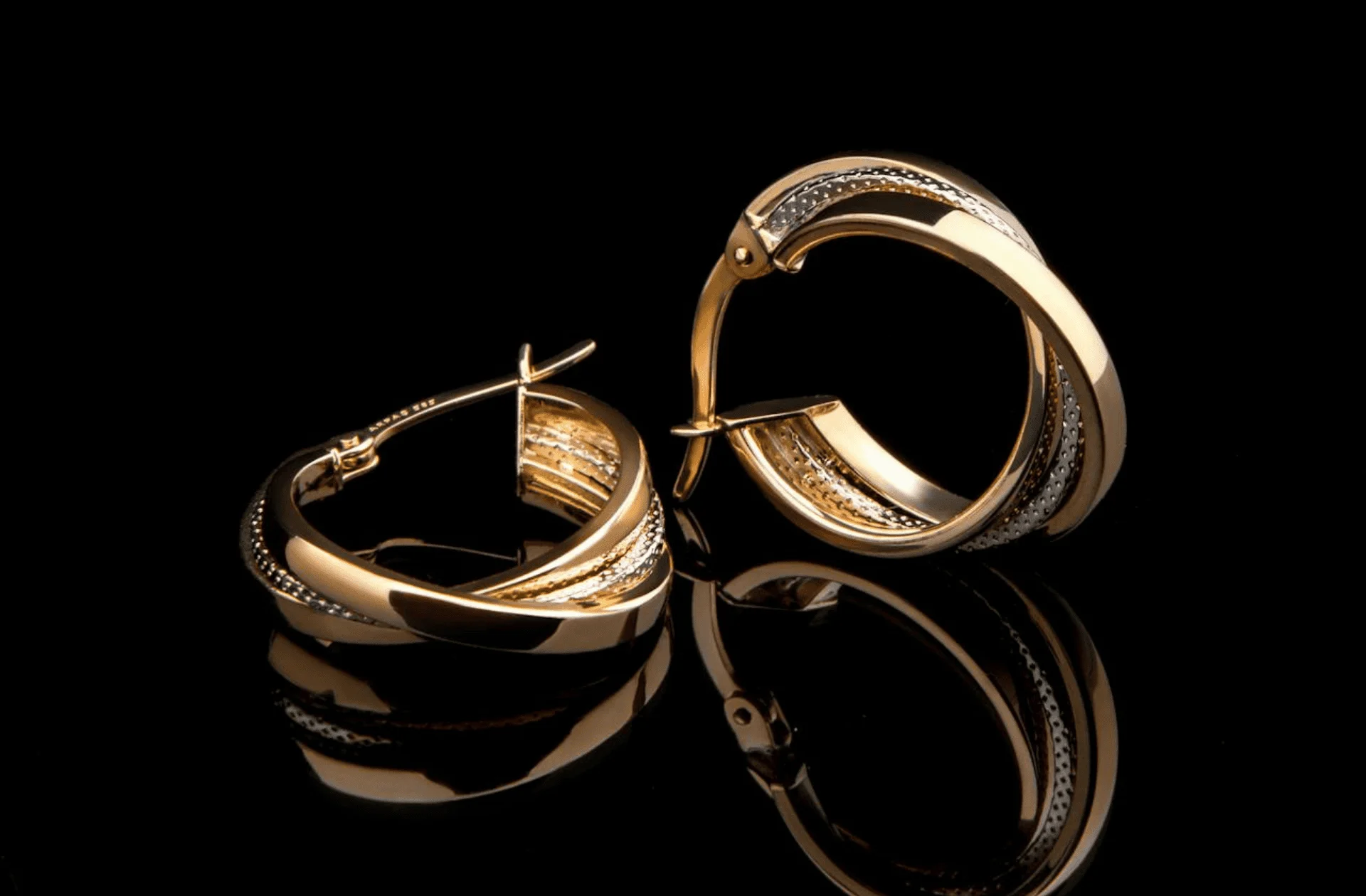 twisted gold hoops