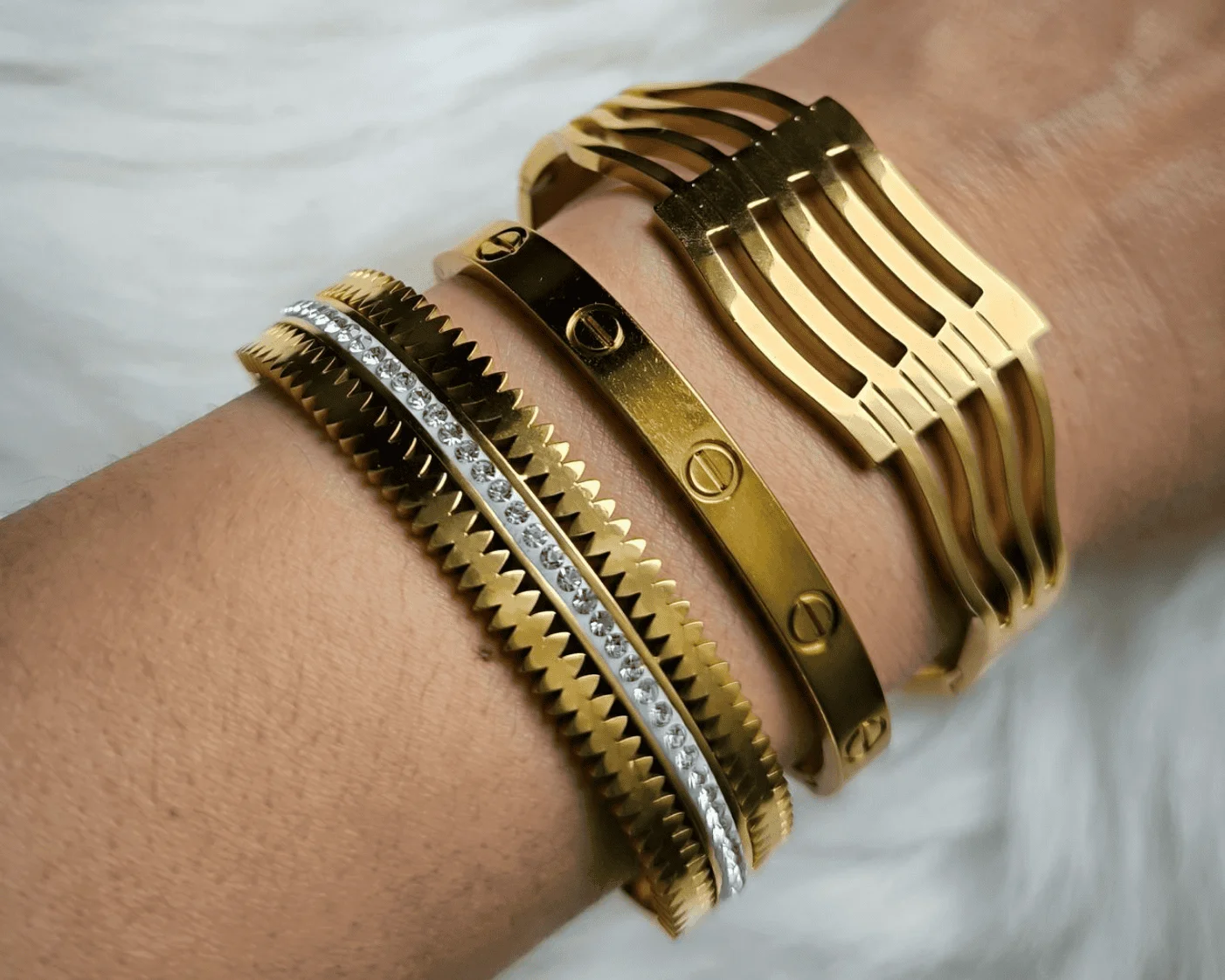 18K gold bracelets