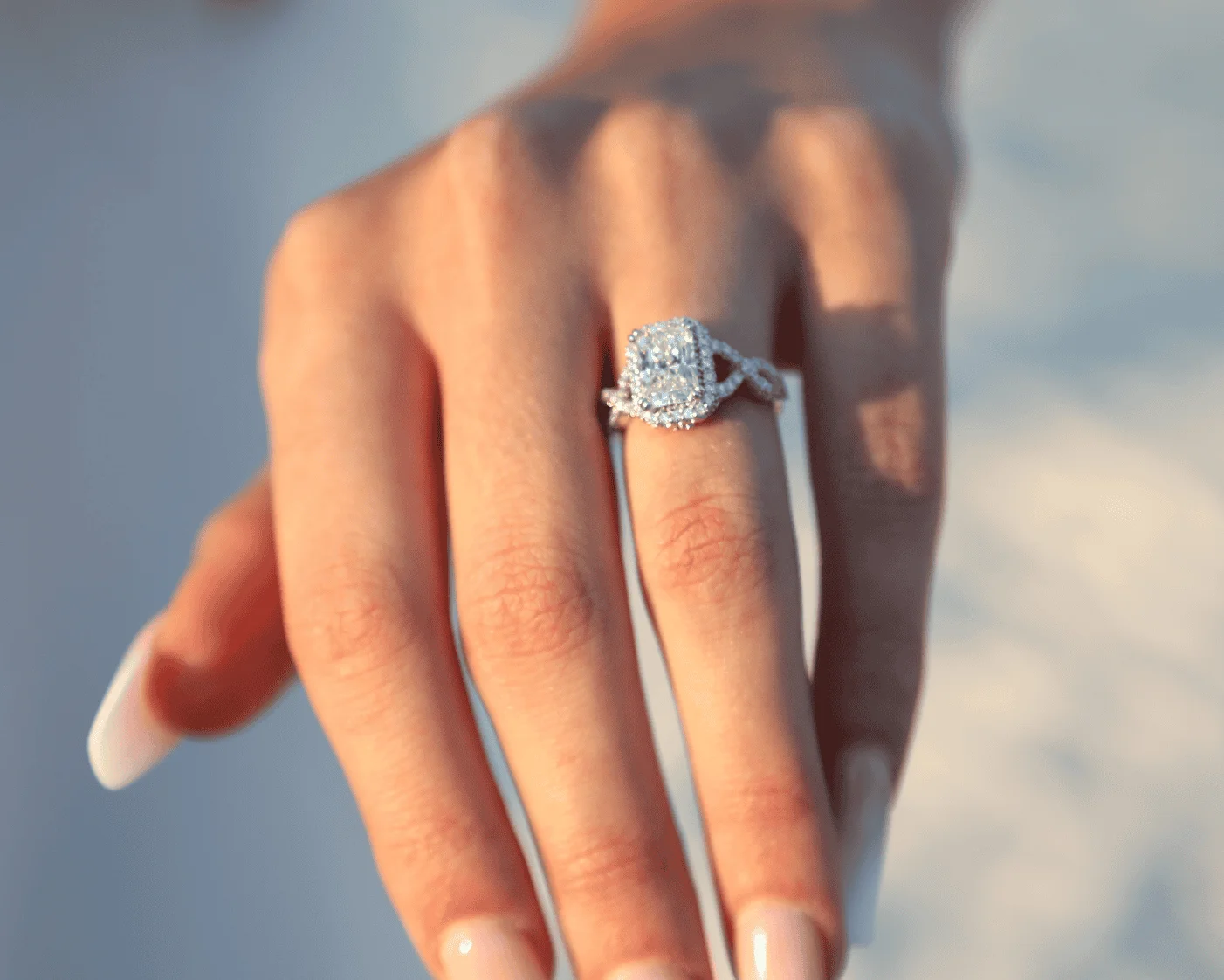 showing a wedding ring