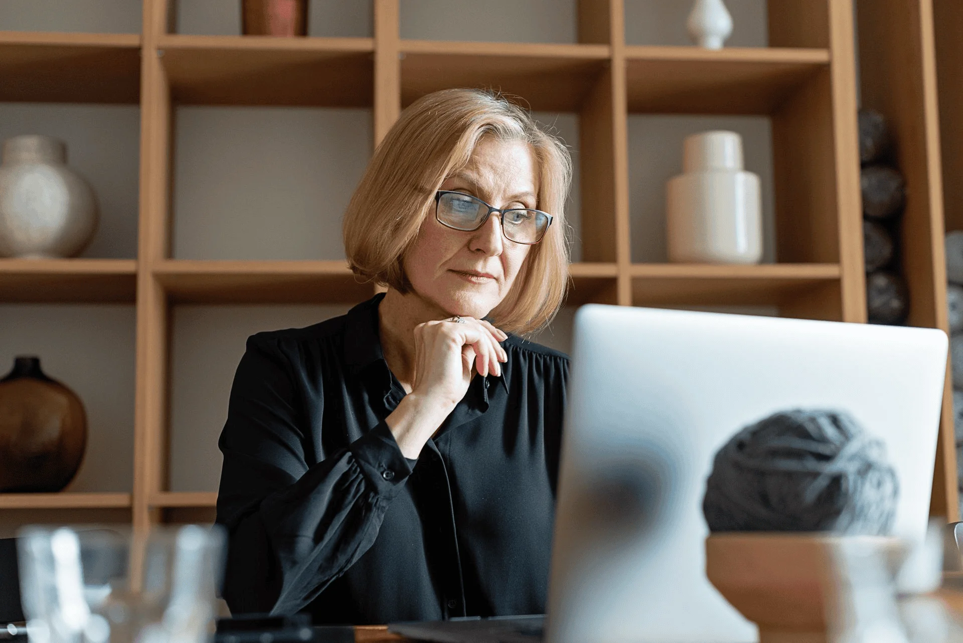woman at computer