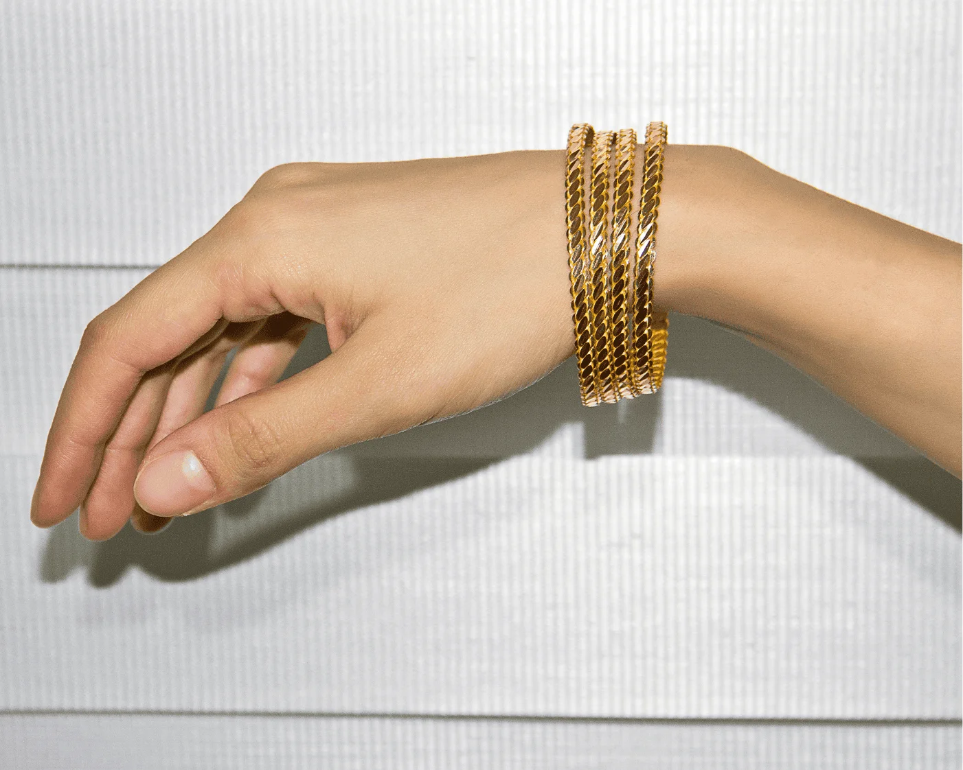 14K gold bangles