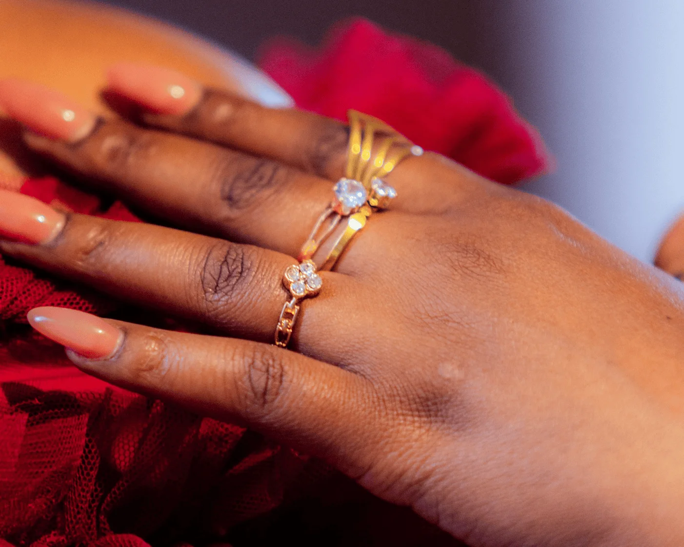diamond ring stack