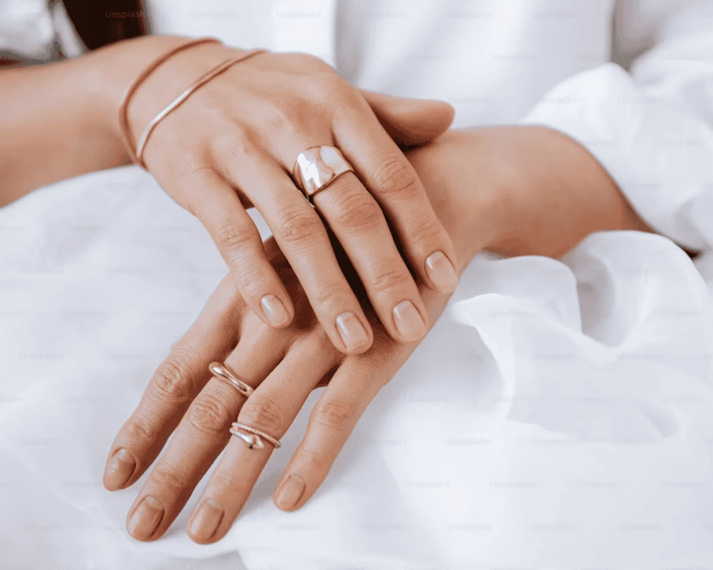 gold ring stack