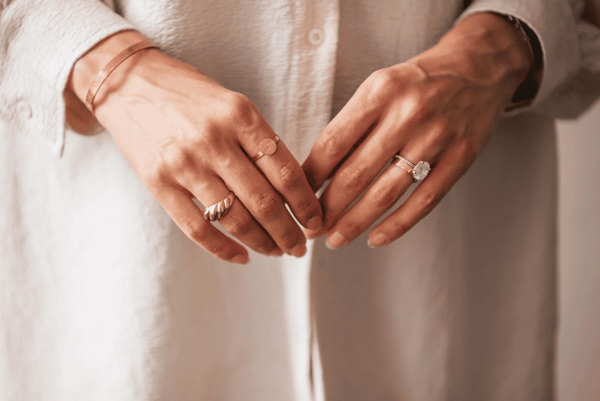 jewelry on hands