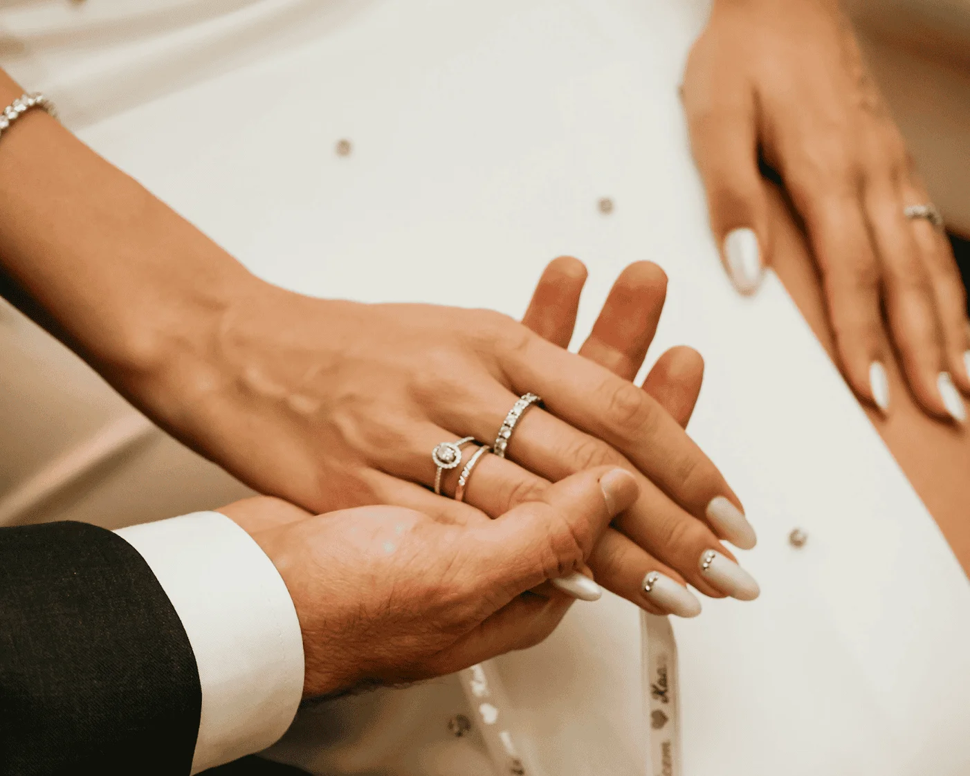 wedding ring stack