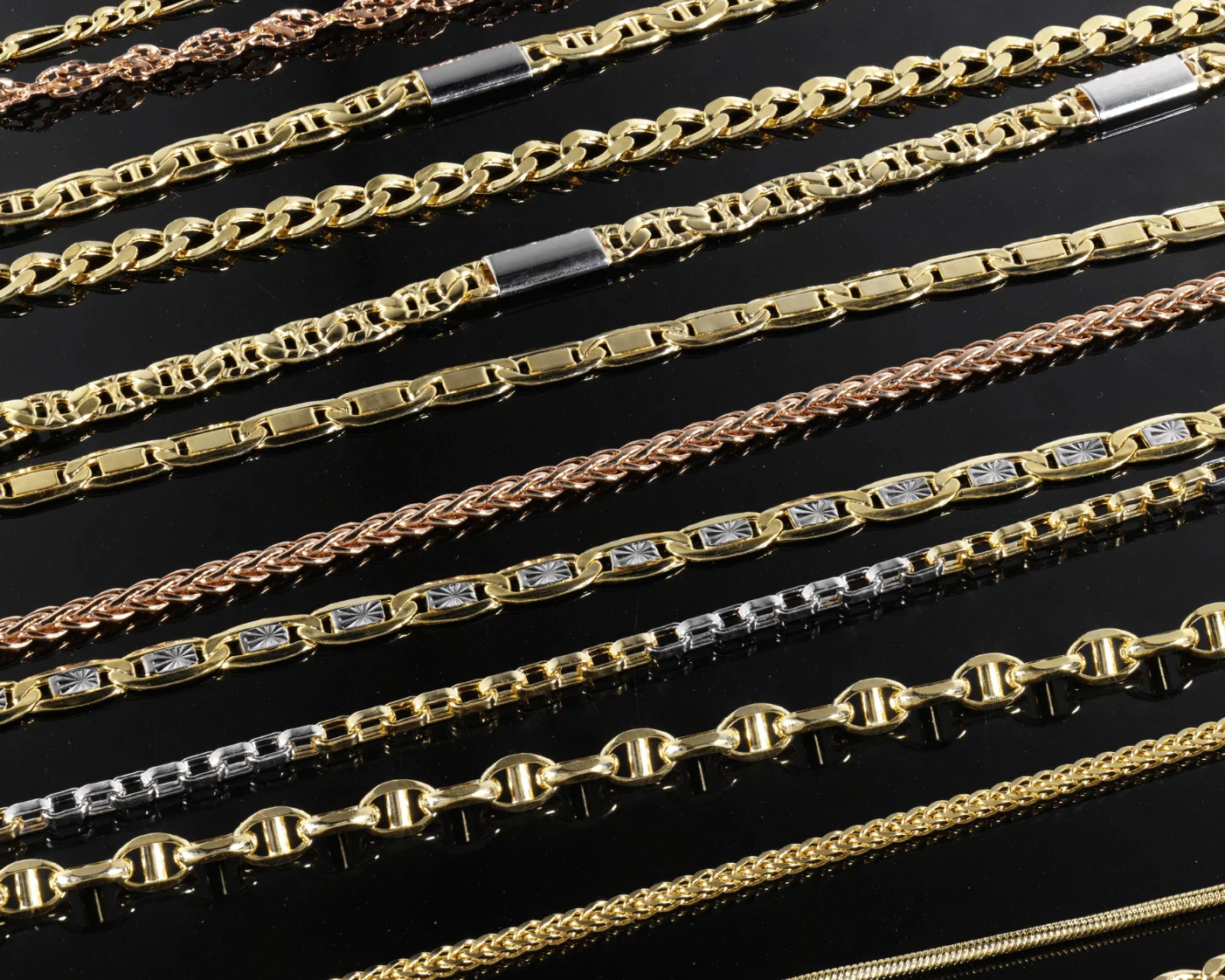 chains in a line