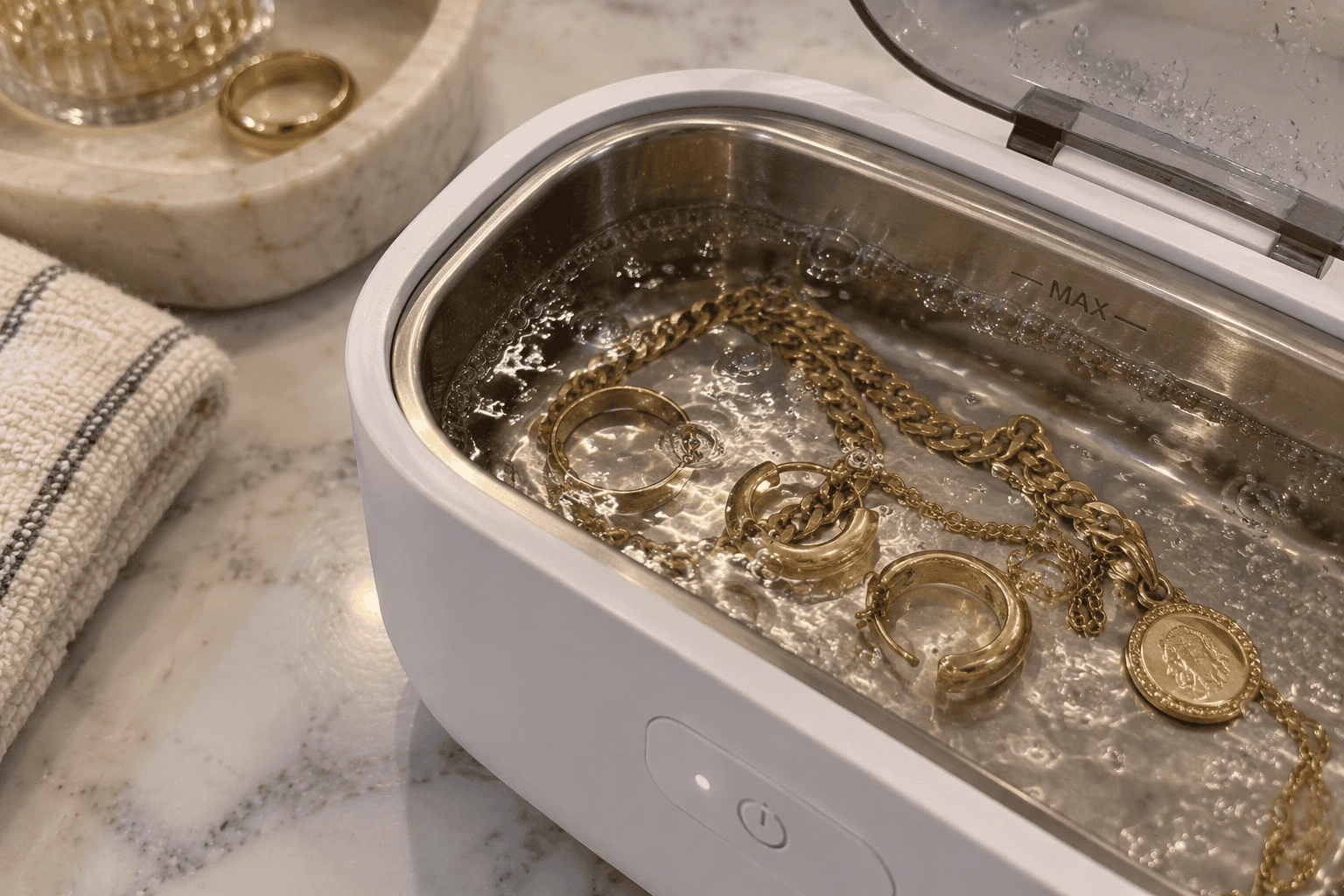 cleaning jewelry